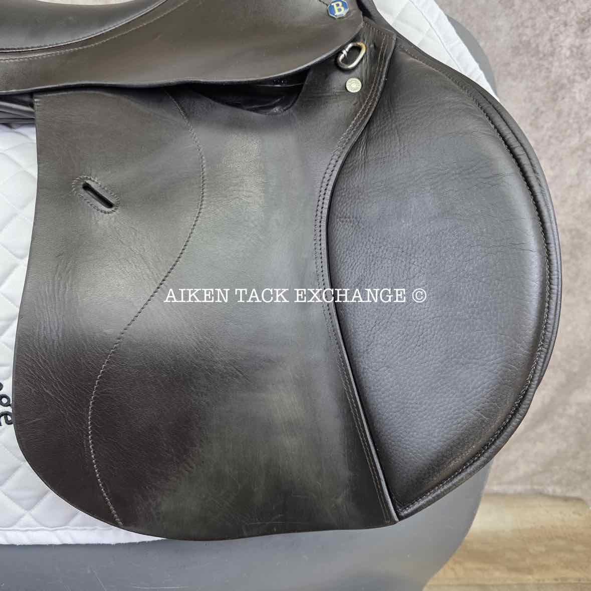 Barnsby Shockemohle Jump Saddle, 18" Seat, Medium Tree, Wool Flocked Panels