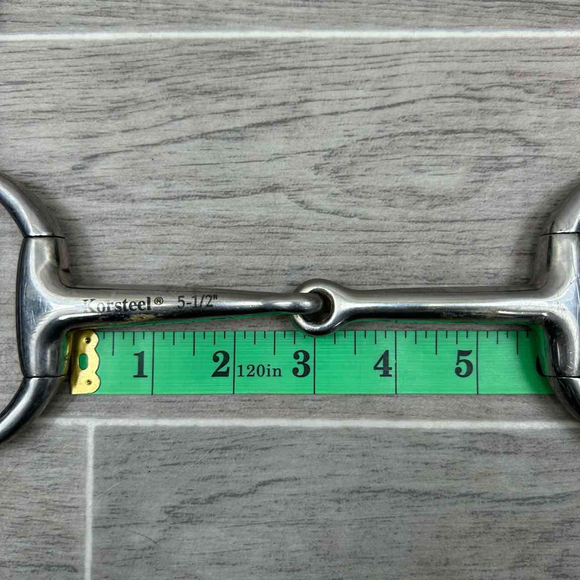Korsteel Single Joint Eggbutt Gag Bit with Nunn Finer Rope Cheek Pieces, 5.5"