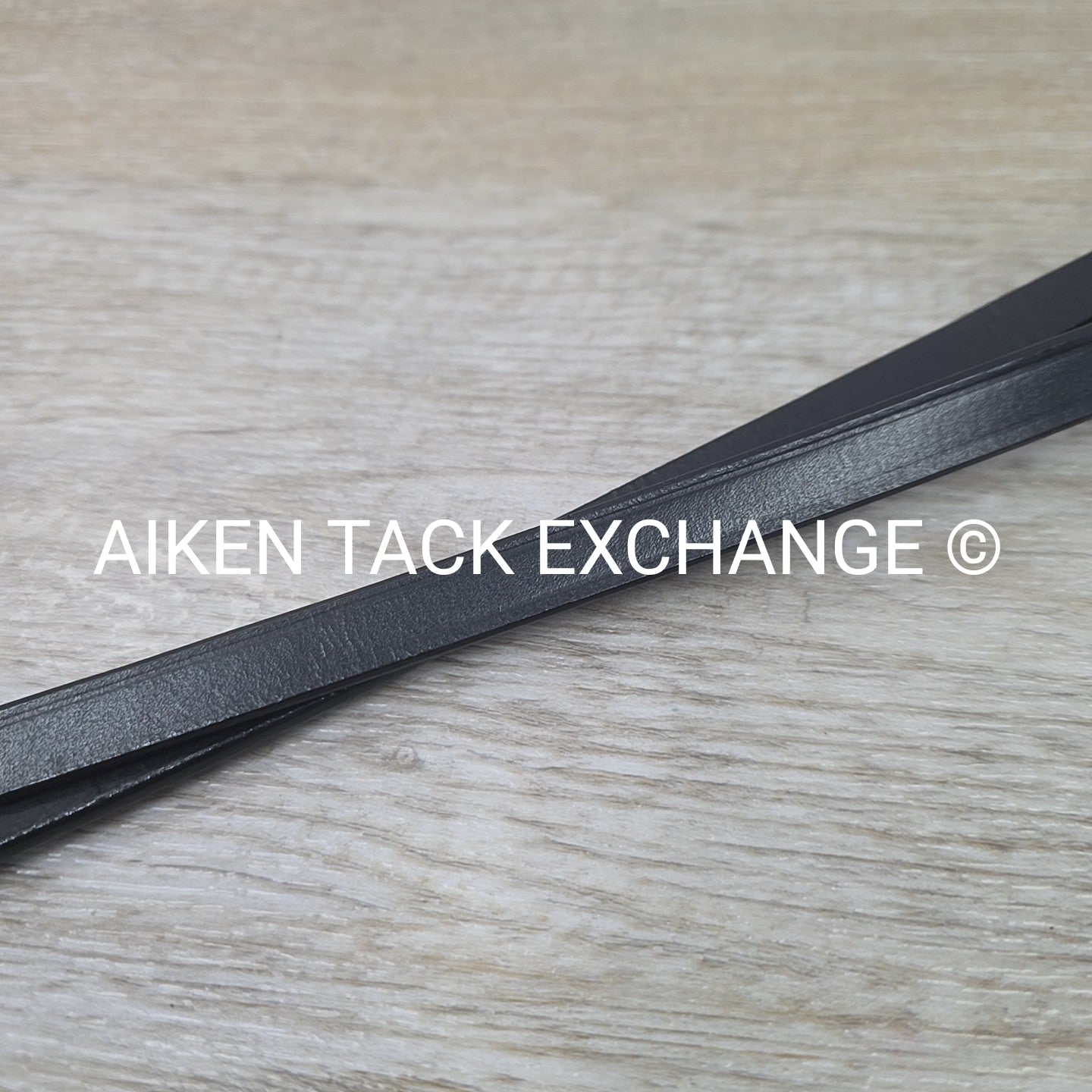 Flat Plain Curb Rein, Black, 54"