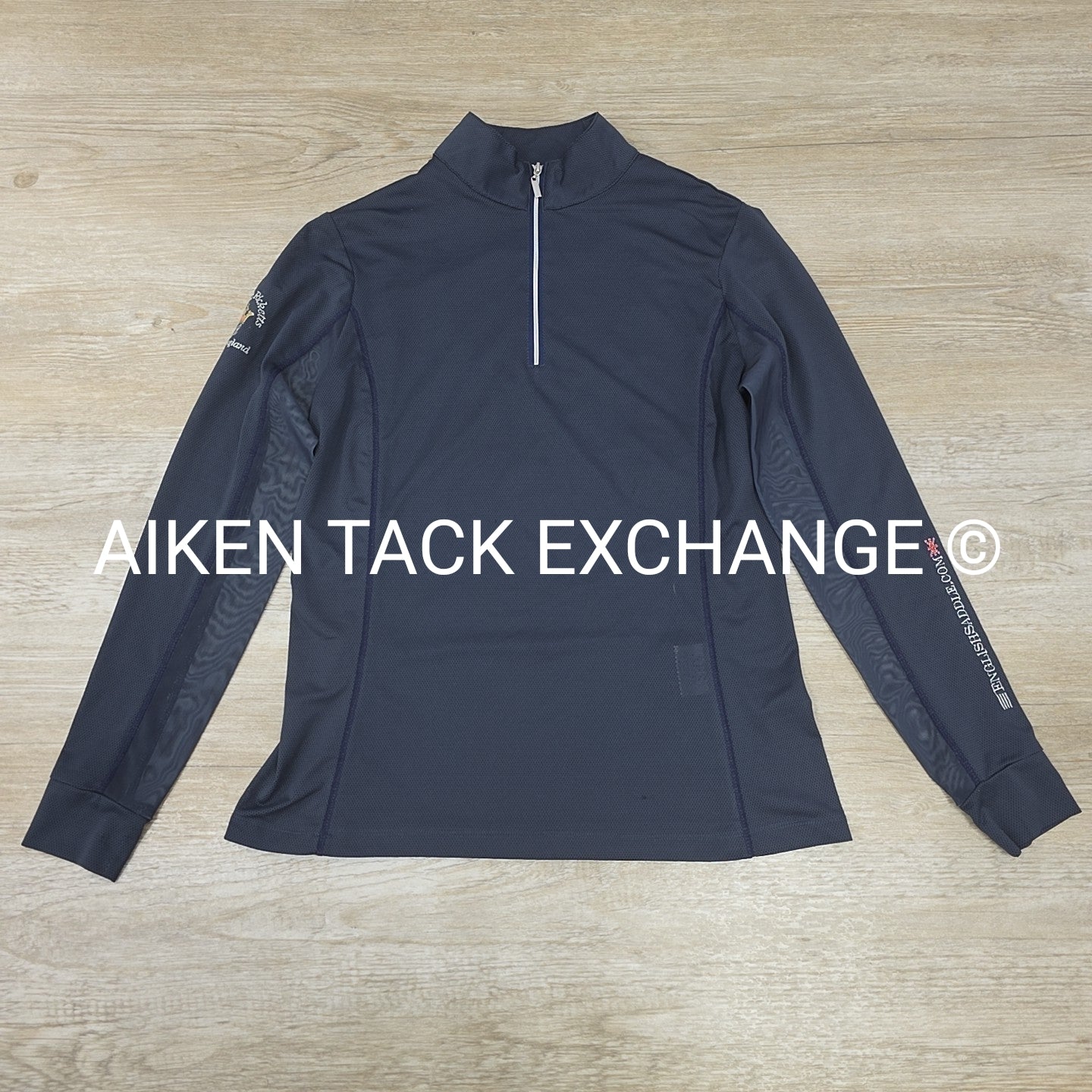 Adrienne Hendrick Saddlery Long Sleeve Sun Shirt, Size Small