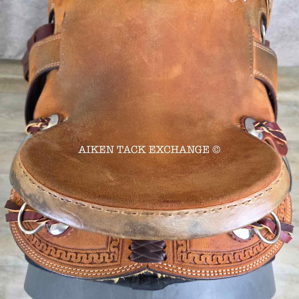 Henderson Custom Saddlery Roughout Western Saddle, 16" Seat, Wide Tree - Full QH Bars