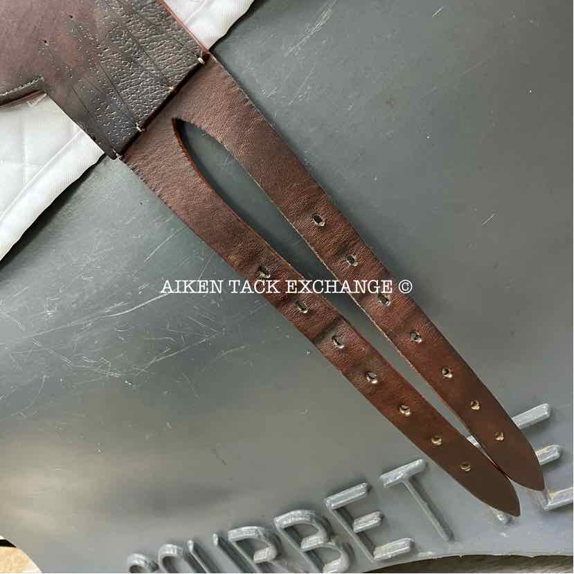 2013 Devoucoux Chiberta Monoflap Jump Saddle, 18.5" Seat, 2AAR Flap, Medium Tree, Wool Flocked, Full Buffalo Leather