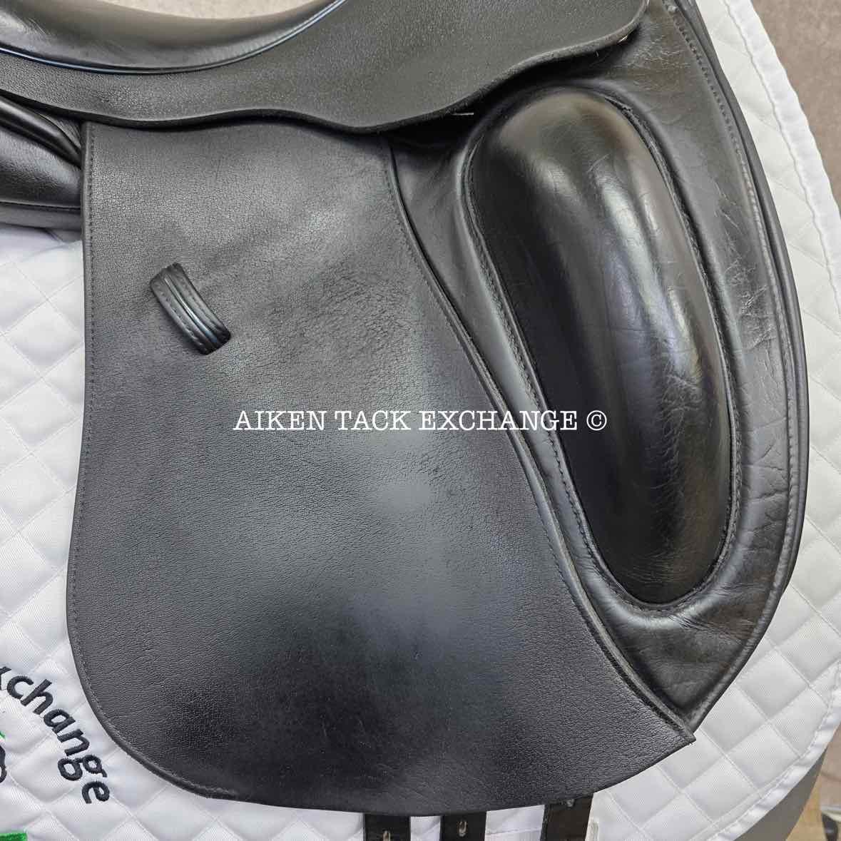 Saddle Guy by Mike Scott Monoflap Dressage Saddle, 17.5" Seat, Short Flap, MW/W Tree, Wool Flocked Panels