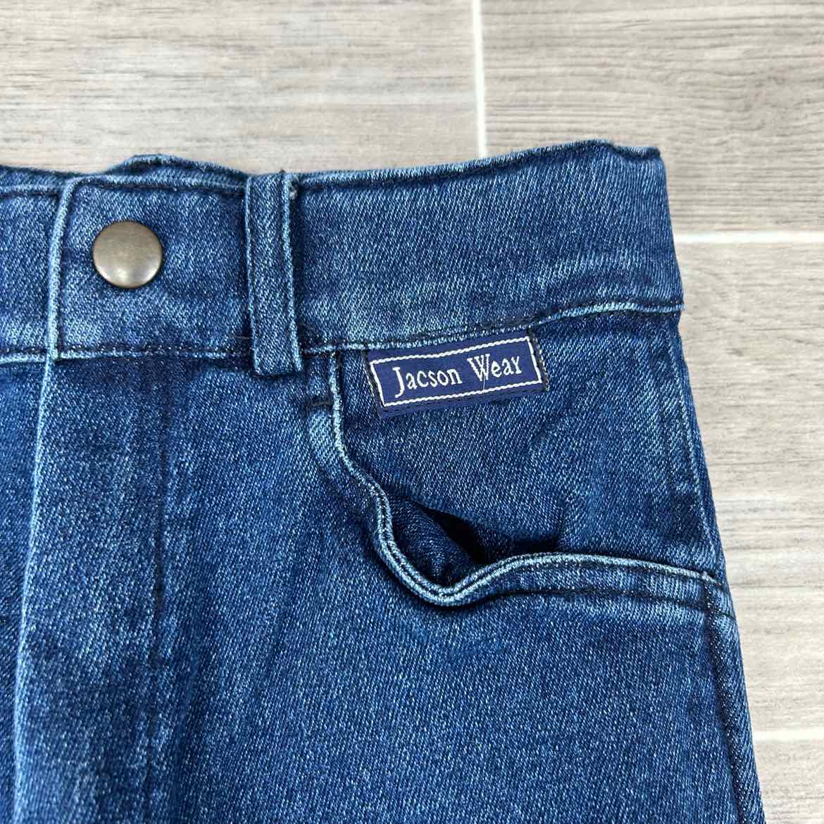 Jacson Wear Children's Denim Knee Patch Riding Jean Breeches, Size 10, Brand New