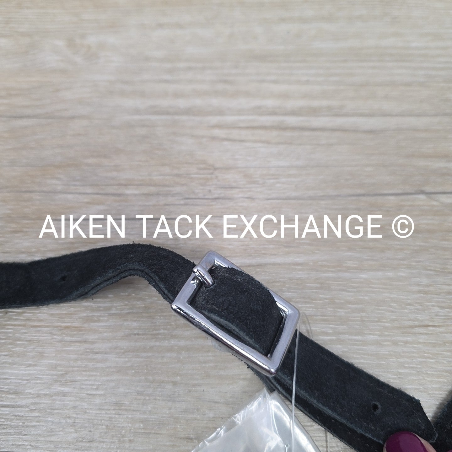 Suede Full Chaps with Fringe, Black, Size Small