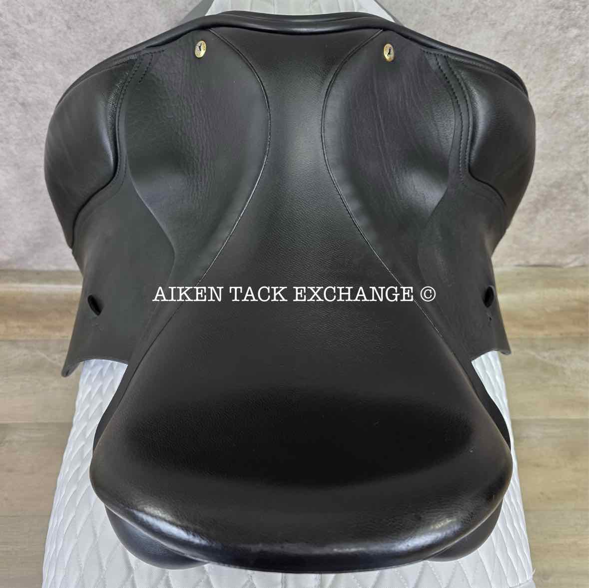 **SOLD** 2010 Black Country Eloquence Dressage Saddle, 17.5" Seat, W/XW Freedom Hoop Tree, Wool Flocked Panels