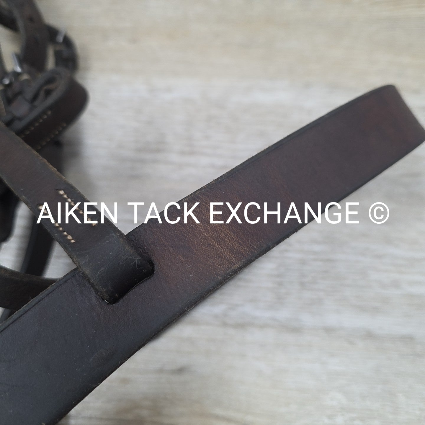 Warwick Flat Hunt Bridle, No Reins, Brown, Size Full