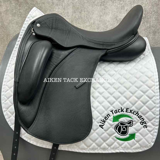 2023 Custom Saddlery Wolfgang Gemini R Monoflap Dressage Saddle, 18" Seat, Adjustable Tree, Wool Flocked Panels