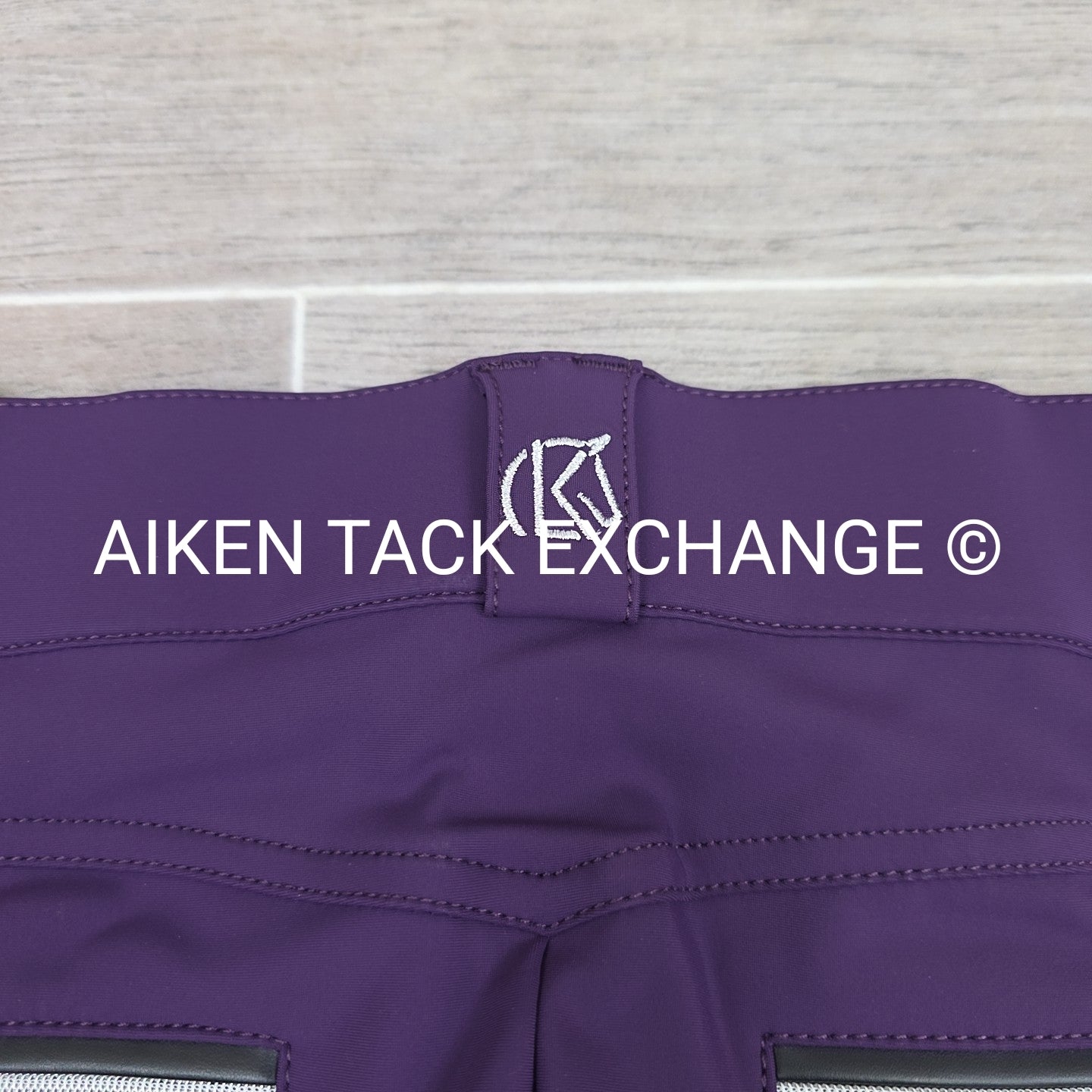 KL Select Gabrielle Knee Patch Breeches, Purple, Women's Size 30R
