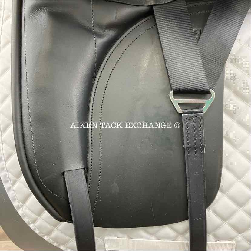 2023 Custom Saddlery Wolfgang Solo Dressage Saddle, 17.5" Seat, Adjustable Tree, Wool Flocked Panels