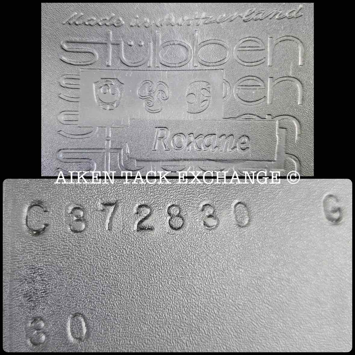 2013 Stubben Roxane Dressage Saddle, 17.5" Seat, Short Flap, 30cm Tree - Medium Wide, Wool Flocked Panels