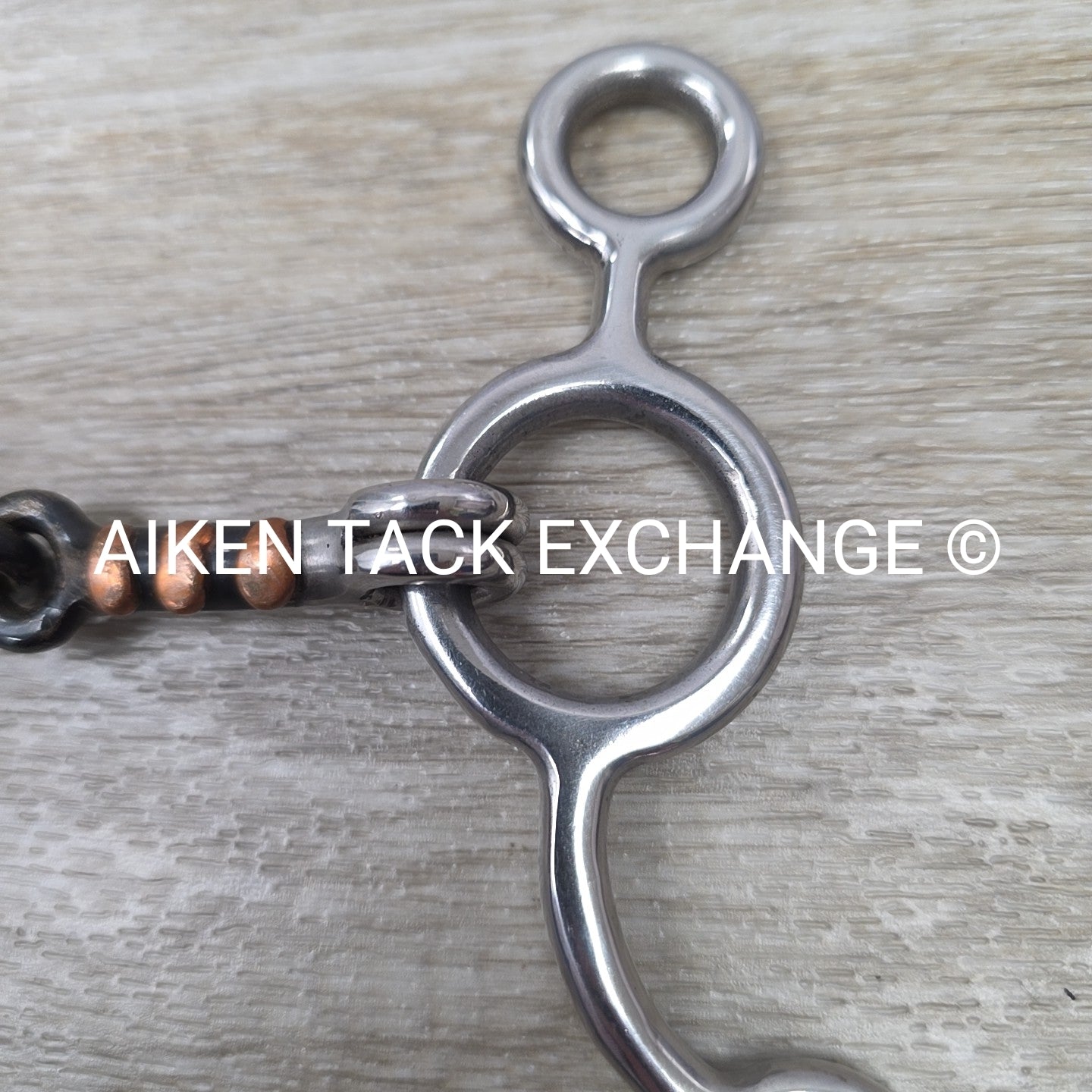 Sweet Iron Dogbone with Copper Rings Jr Cow Horse Bit 4.75"