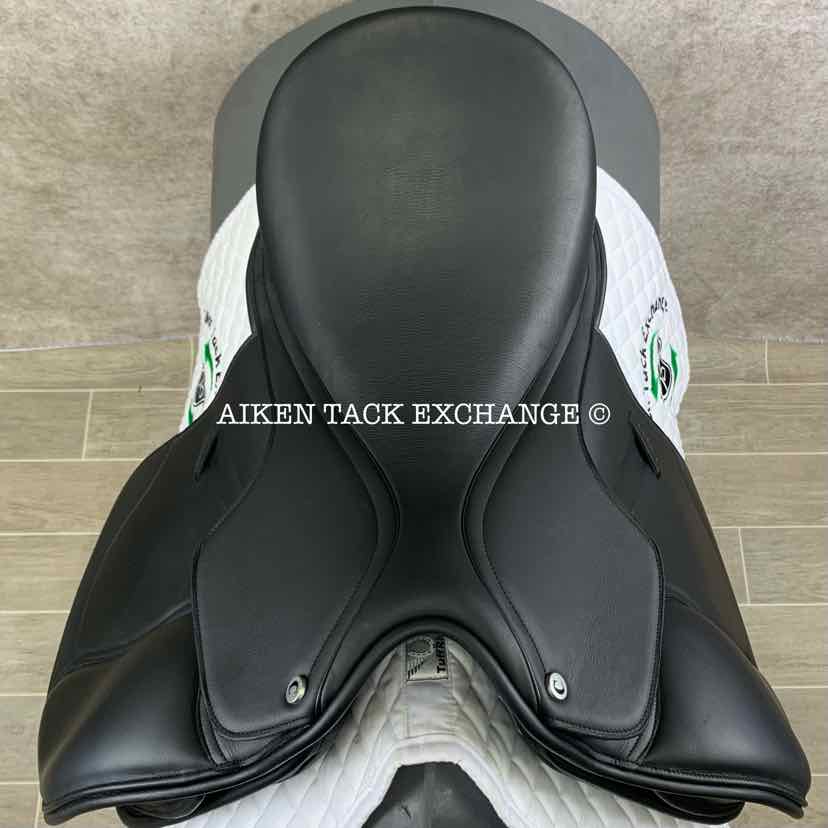 **SOLD** 2024 Collegiate Esteem Dressage Saddle, 17.5" Seat, Adjustable Tree - Changeable Gullet, Wool Flocked Panels