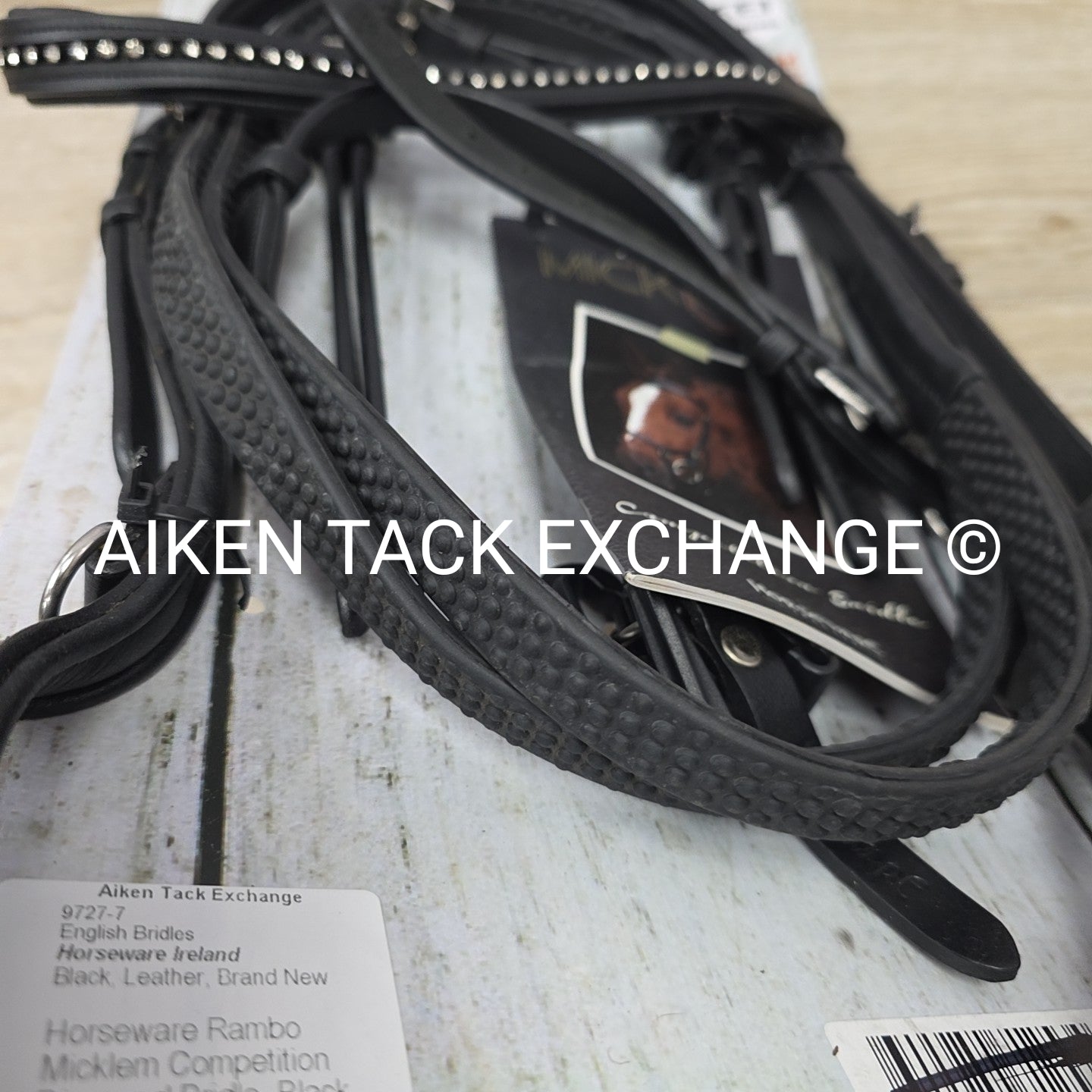 Horseware Rambo Micklem Competition Diamond Bridle, Black, Size Full