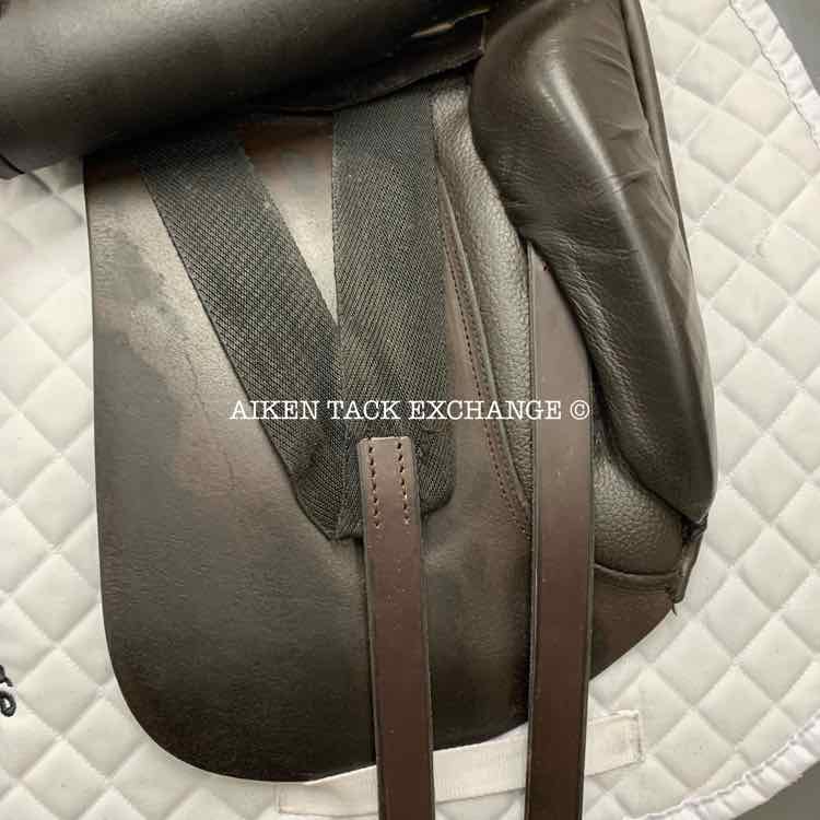 **SOLD** 1998 Schleese JES Dressage Saddle, 17" Seat, Wide Tree, Wool Flocked Panels