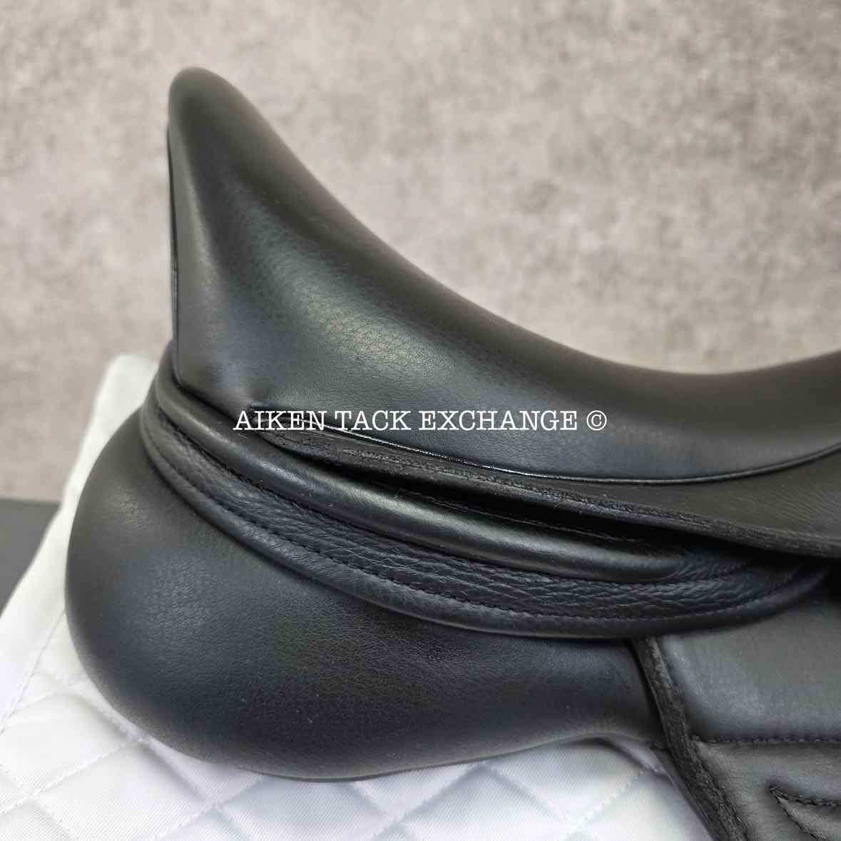 2023 Envy by Custom Saddlery Motion Monoflap Dressage Saddle, 17.5" Seat, Adjustable Tree, Wool Flocked Panels