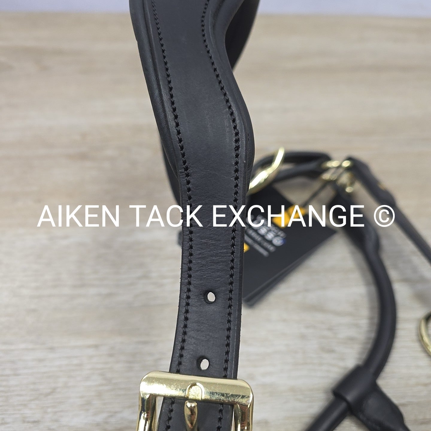 Shires Velociti Lusso Soria Control Leather Halter, Black, Size Full