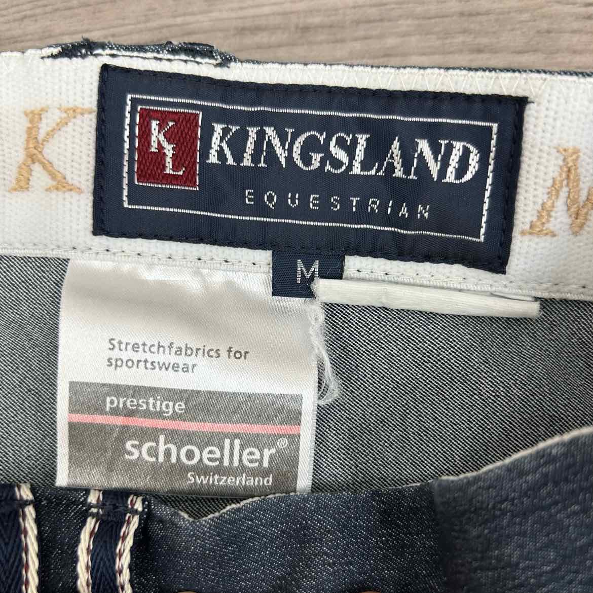 Kingsland Knee Patch Denim Breeches, Size Medium