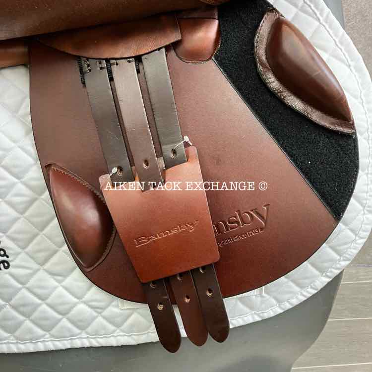 2013 Barnsby Aurora Close Contact Jump Saddle, 18" Seat, Medium Wide Tree, Foam Panels