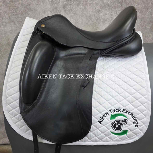 NSC Rhomeo Monoflap Dressage Saddle, 18" Seat, MW/W Tree, Wool Flocked Panels