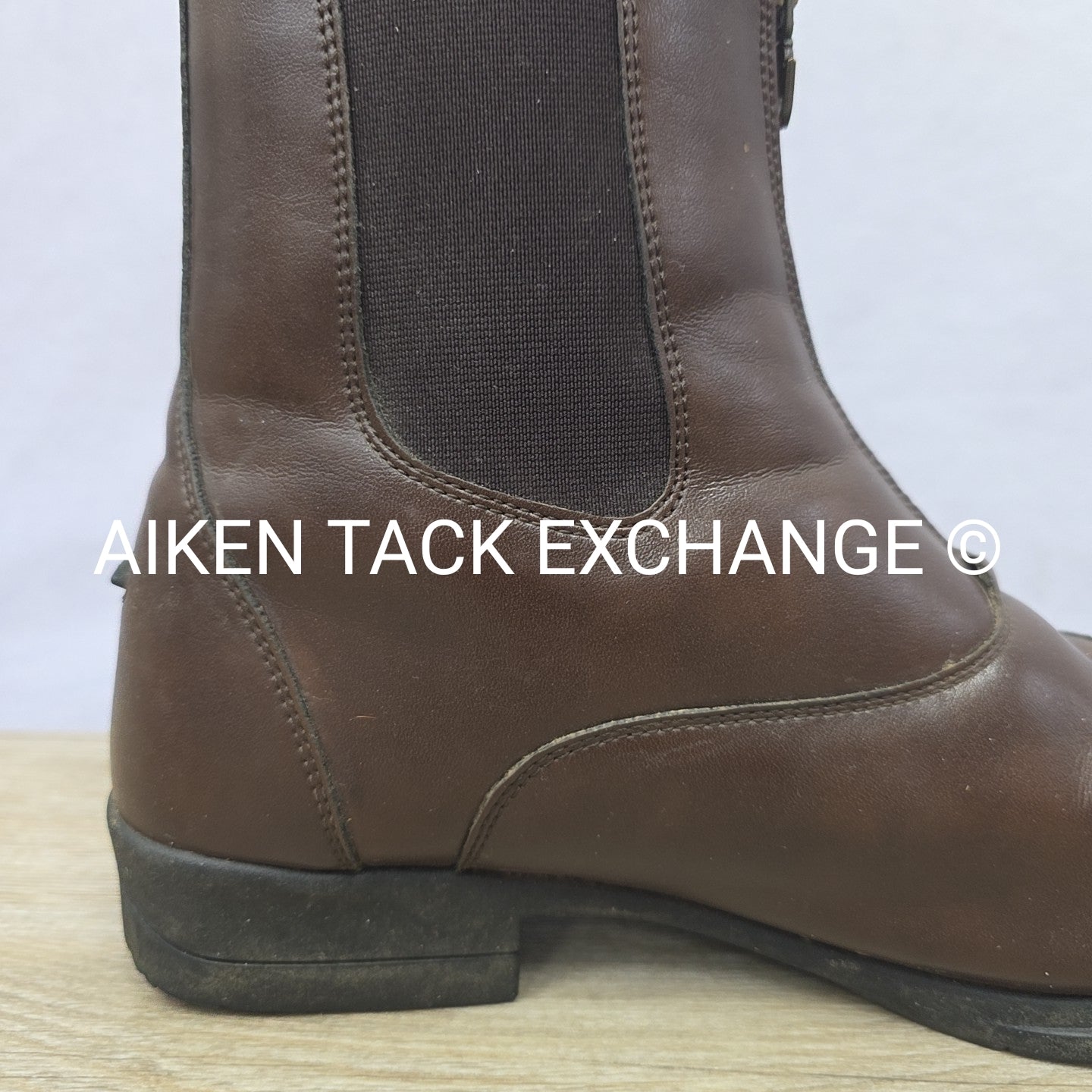 Moretta by Shires Clio Front Zip Paddock Boots, Brown, Size US 11