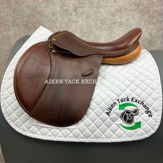 **SOLD** 2017 Pessoa Rodrigo Close Contact Jump Saddle, 16.5" Seat, Adjustable Tree - XCH Changeable Gullet, Foam Panels