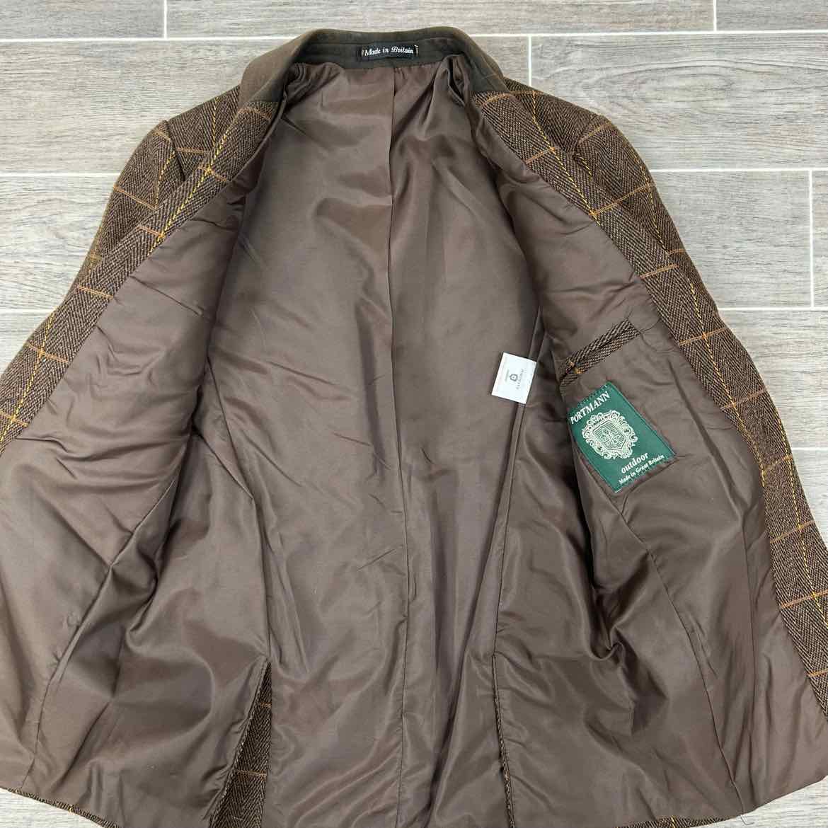 Portmann Outdoor Tweed Jacket, Size EU 34