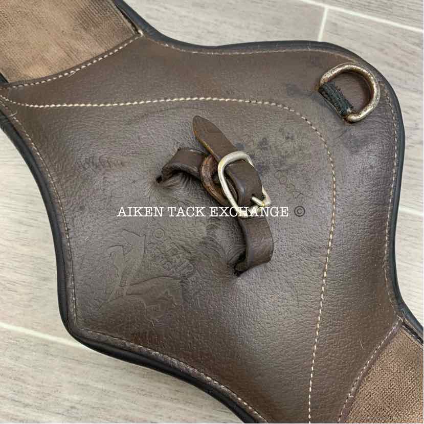 Voltaire Padded Leather Anatomic Short Girth, Brown, 24" (has blemishes)
