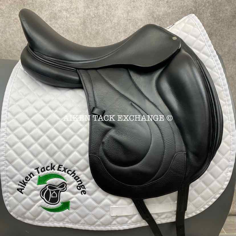 2014 Antares Cadence Monoflap Dressage Saddle, 18" Seat, 2N Flap, Medium Wide Tree, Foam Panels, Full Buffalo Leather