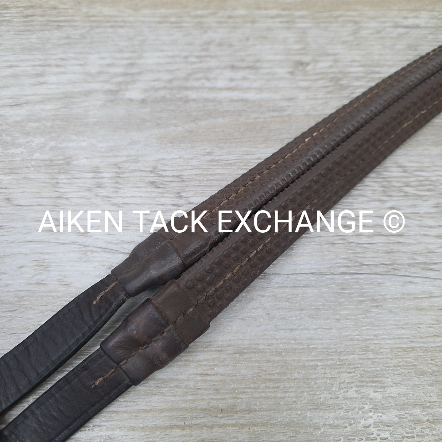 Nunn Finer Heavy Duty Rubber Reins, Brown, 60"