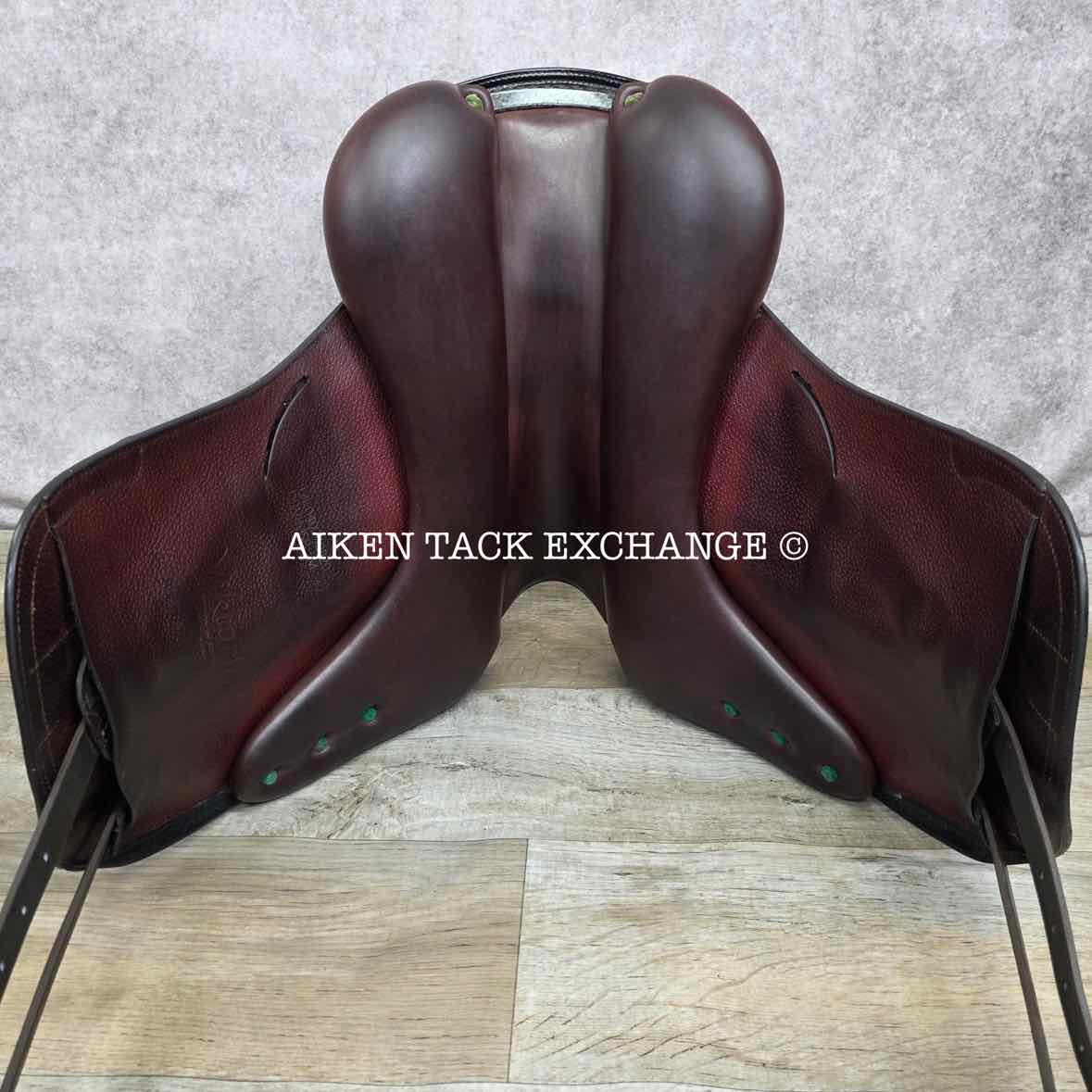2020 Equipe Viktoria E-Carbon Monoflap Dressage Saddle, 17" Seat, Short Flap, MW/W Tree, Foam Panels