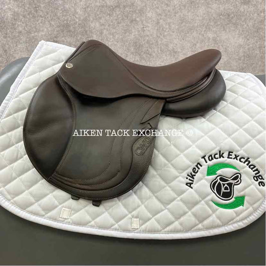 2017 SE10 Close Contact Jump Saddle, 15.5" Seat, 1K Flap, MW/W Tree, Foam Panels, Full Buffalo Leather