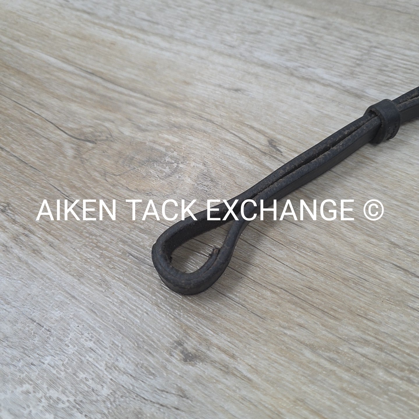 Flat Curb Rein, Black