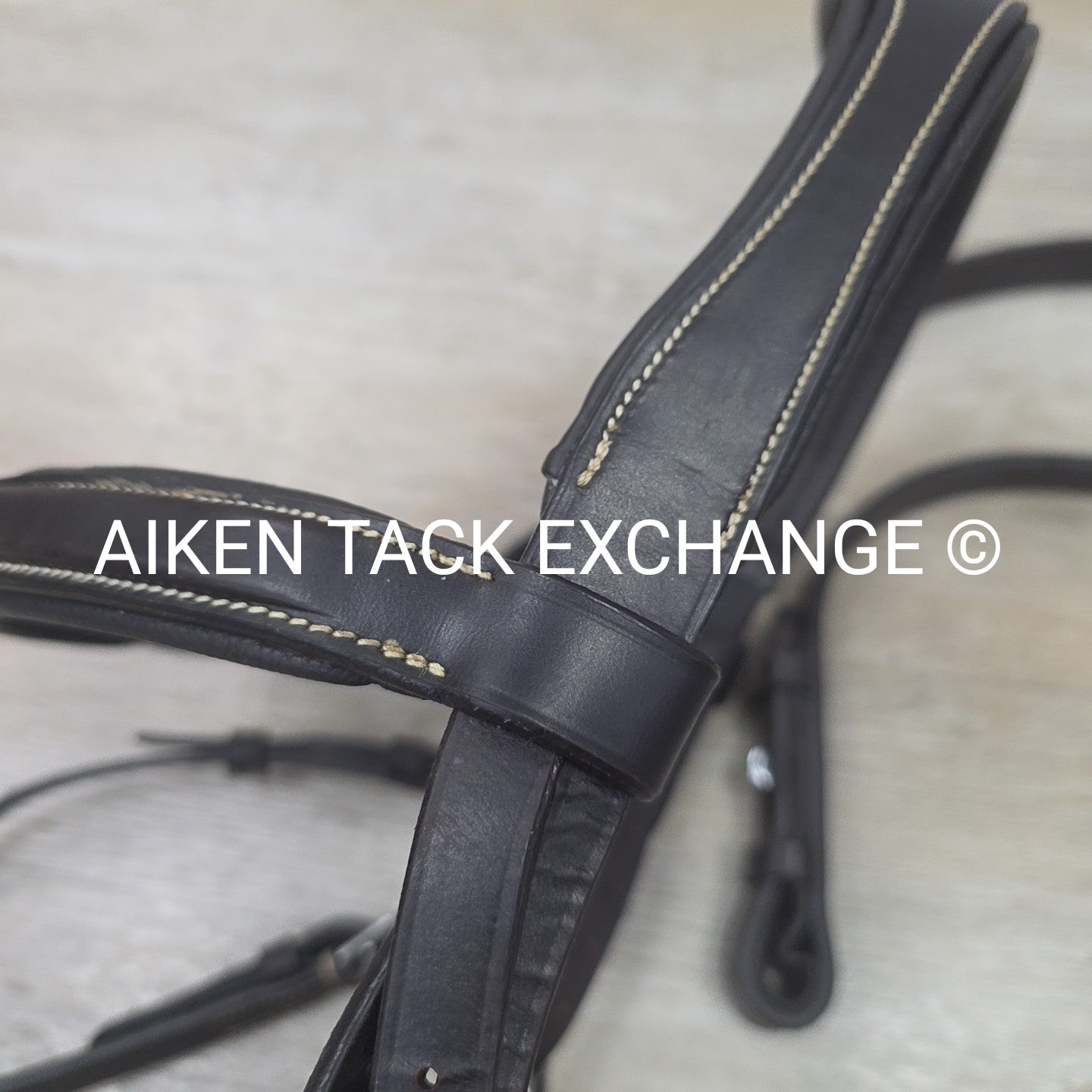 Monocrown Fancy Stitched Bridle with Laced Reins, Brown, Size Full
