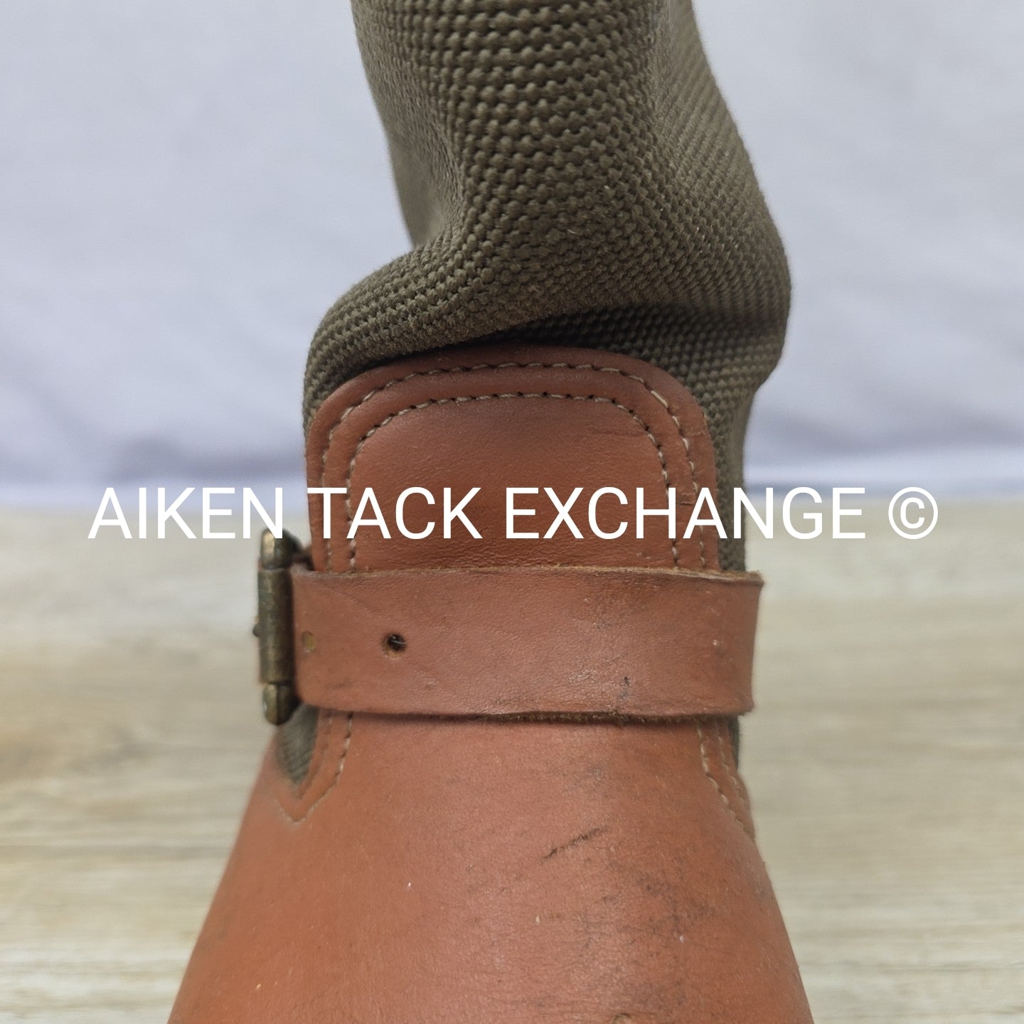 Chippewa Snake Proof Pull On Leather Buckle Boots, Size 8.5