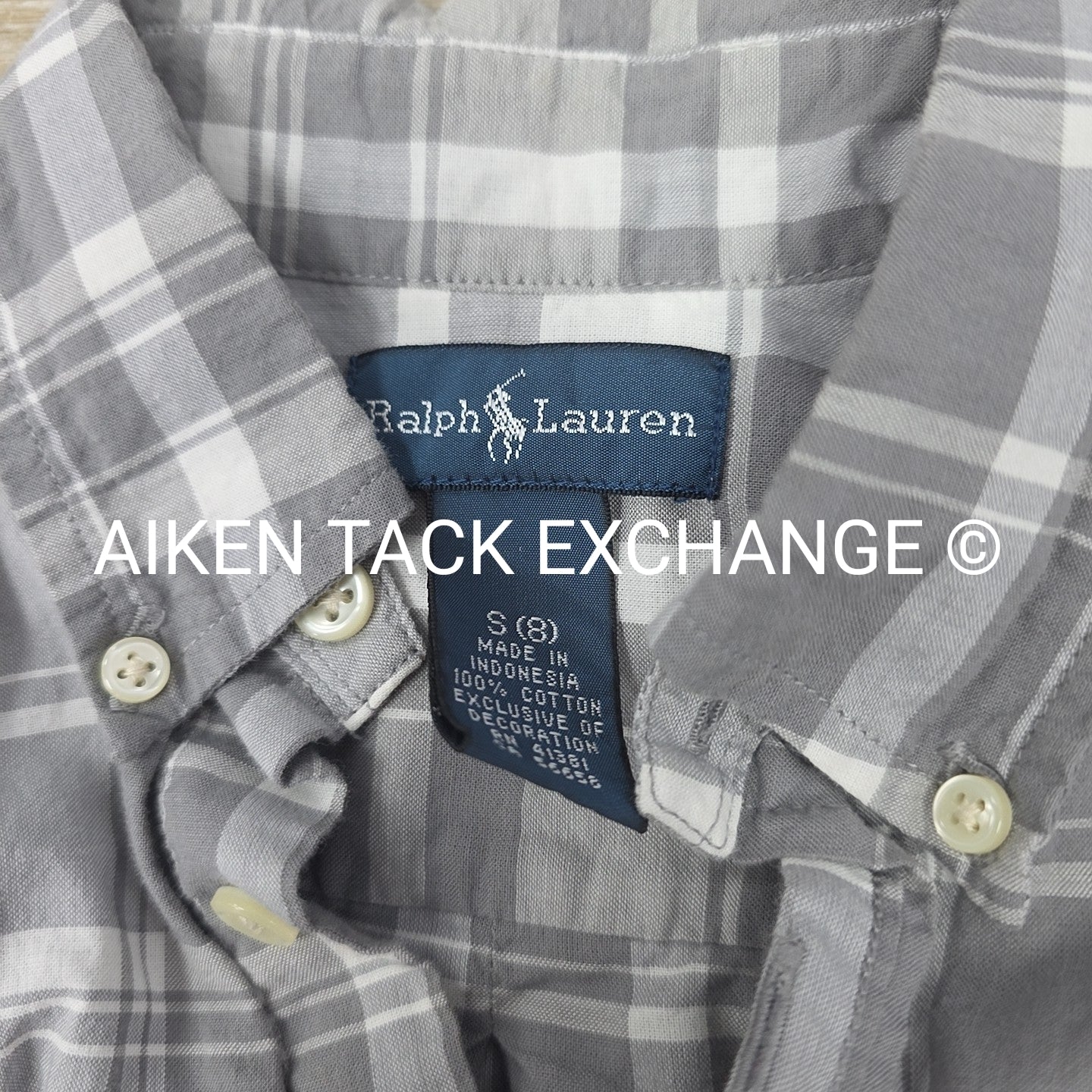 Ralph Lauren Long Sleeve Button Down Shirt, Size 8