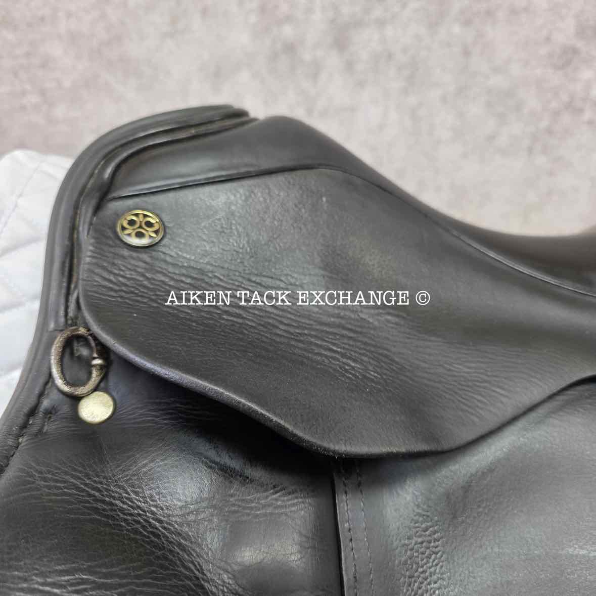 2006 Trilogy Verago Elite Dressage Saddle, 18.5" Seat, Wide Tree, Wool Flocked Panels