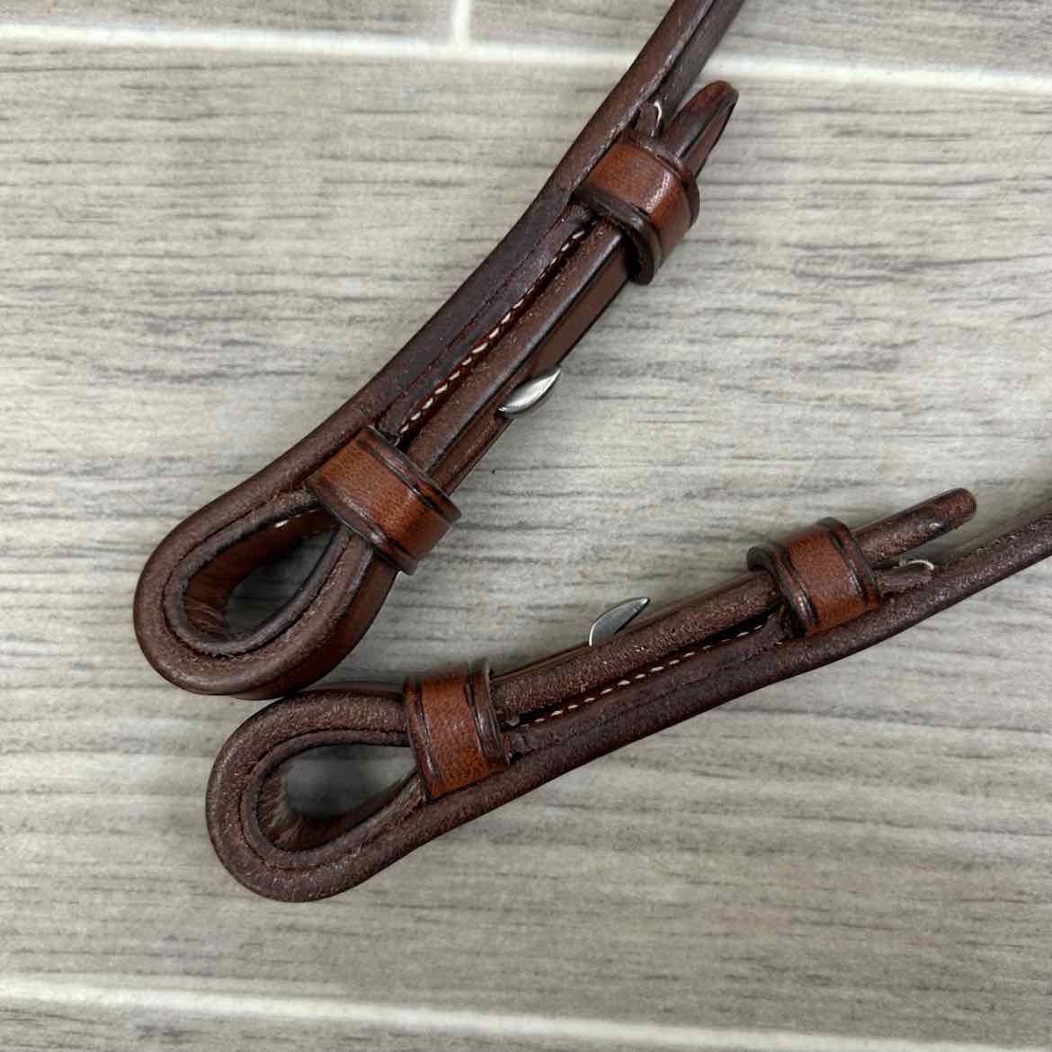 Harmohn Kraft Flat Laced Reins, Brown, 1/2" x 54", Brand New