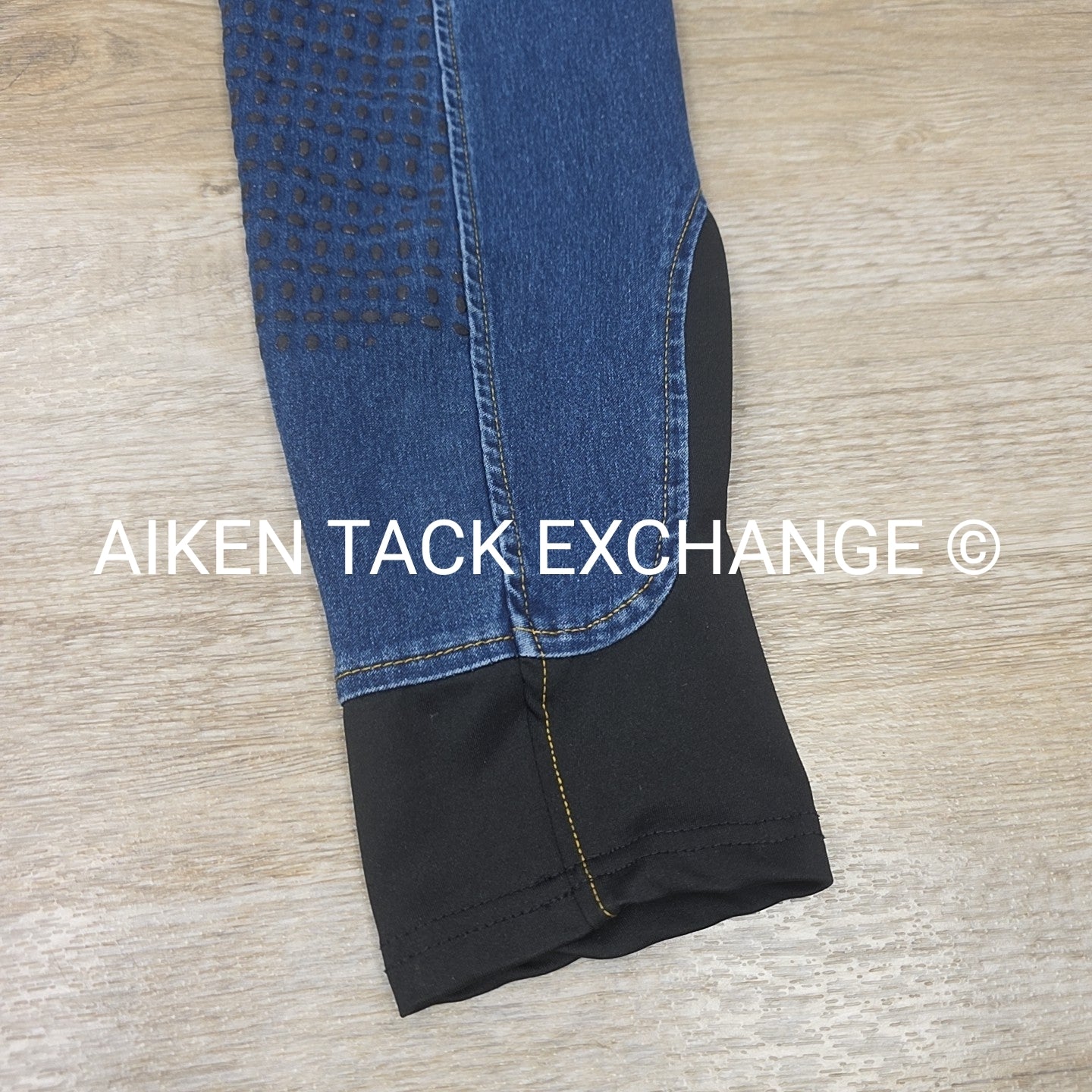 Denim Silicone Grip Full Seat Breeches, Size 30