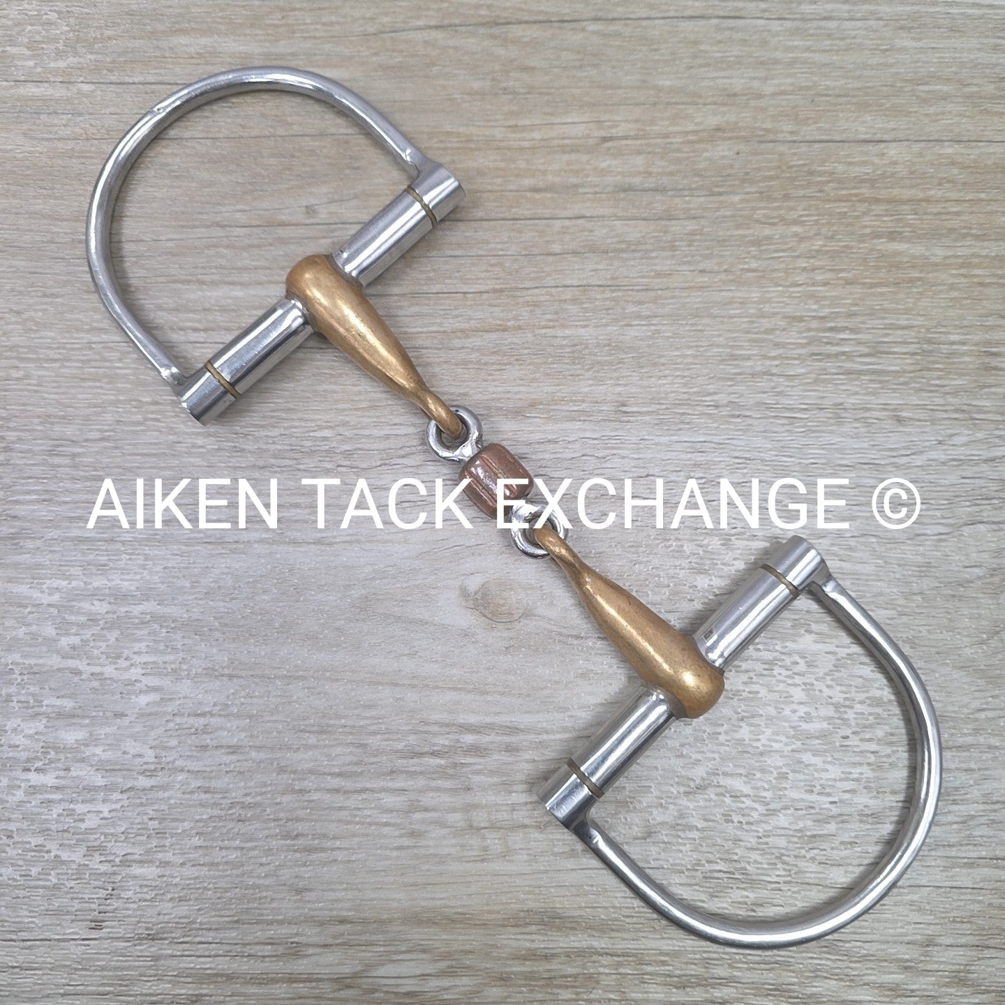 Mikmar Cupreon French Link Copper Roller D Ring Bit 5"