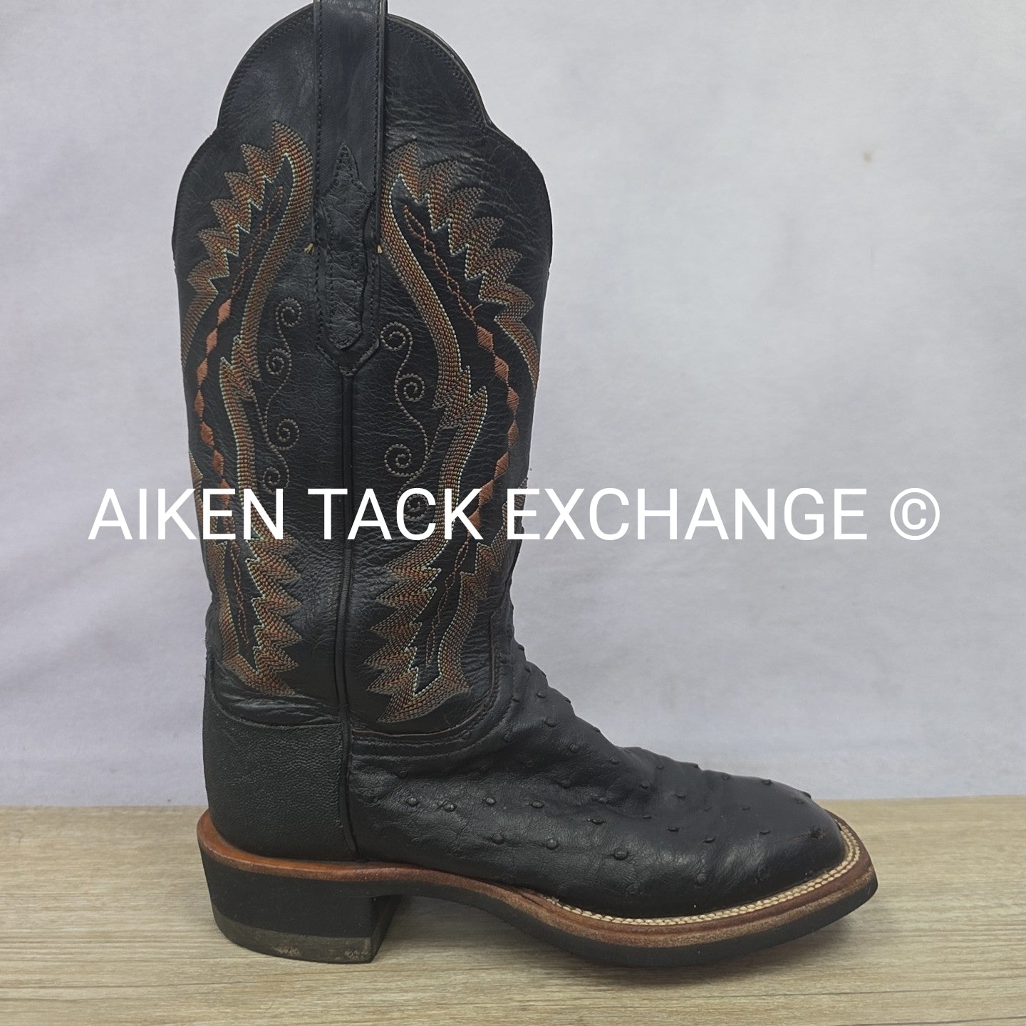 Lucchese Ostrich Boots, Size 6.5