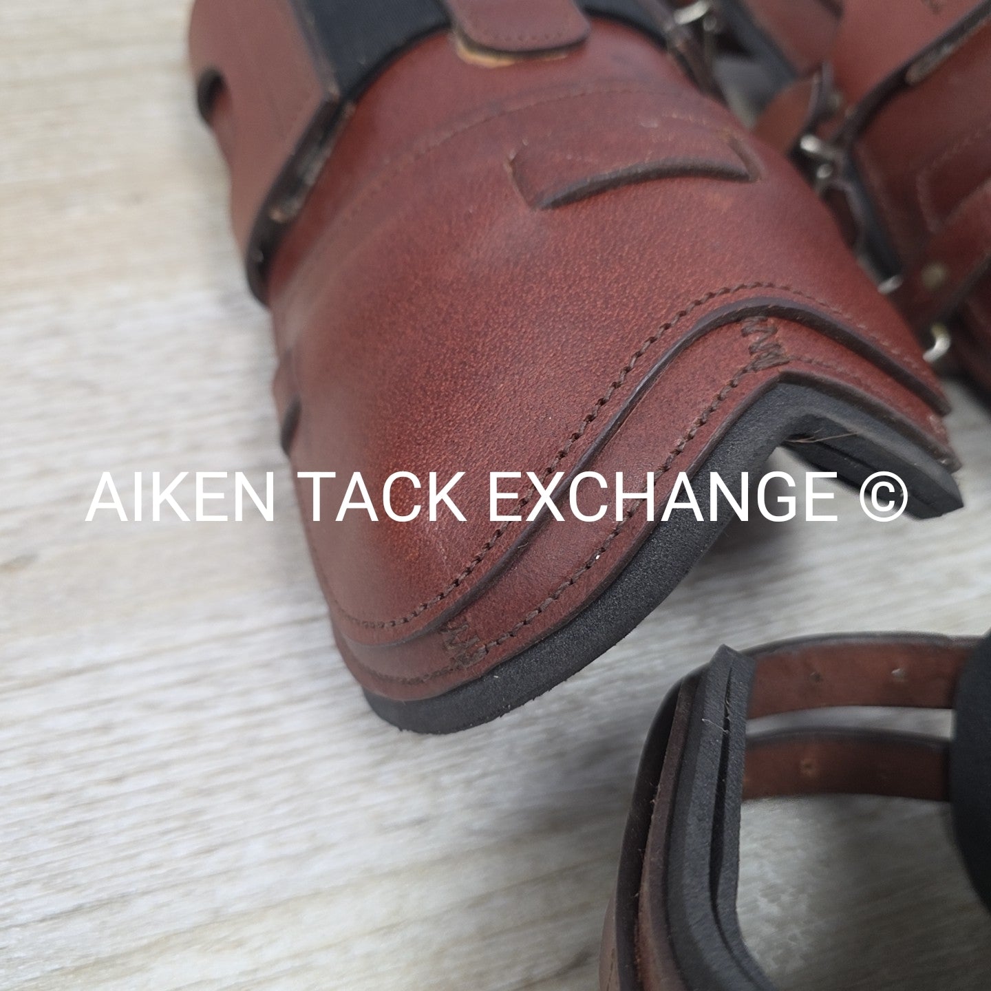 Derby Originals Leather Front & Hind Boot Set, Neoprene Lined, Brown, Size Full