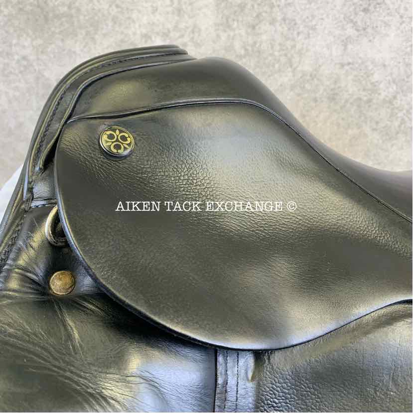 **SOLD** 2008 Trilogy Verago Elite Dressage Saddle, 18" Seat, Wide Tree, Wool Flocked Panels