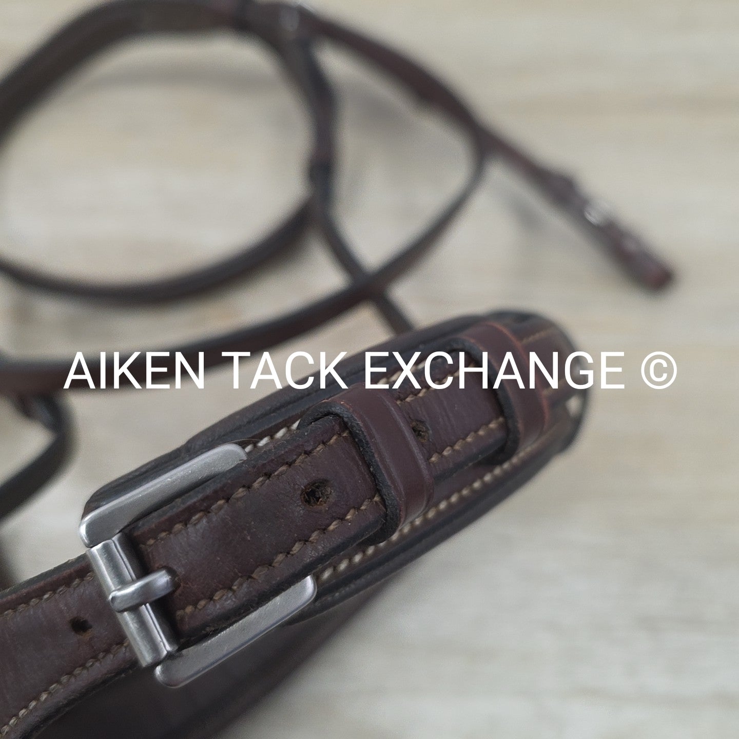 KL Select Red Barn Ocala Fancy Stitched Bridle, No Reins, Size Cob