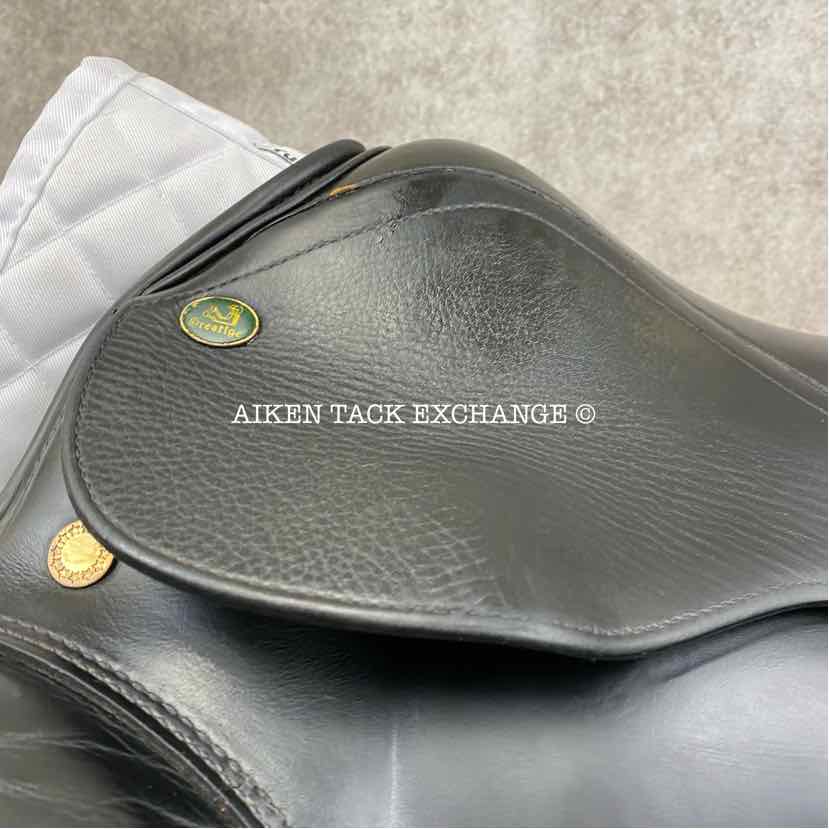 **SOLD** 2000 Prestige Dressage 2000 Saddle, 17.5" Seat, 34 Tree - Medium Wide, Wool Flocked Panels