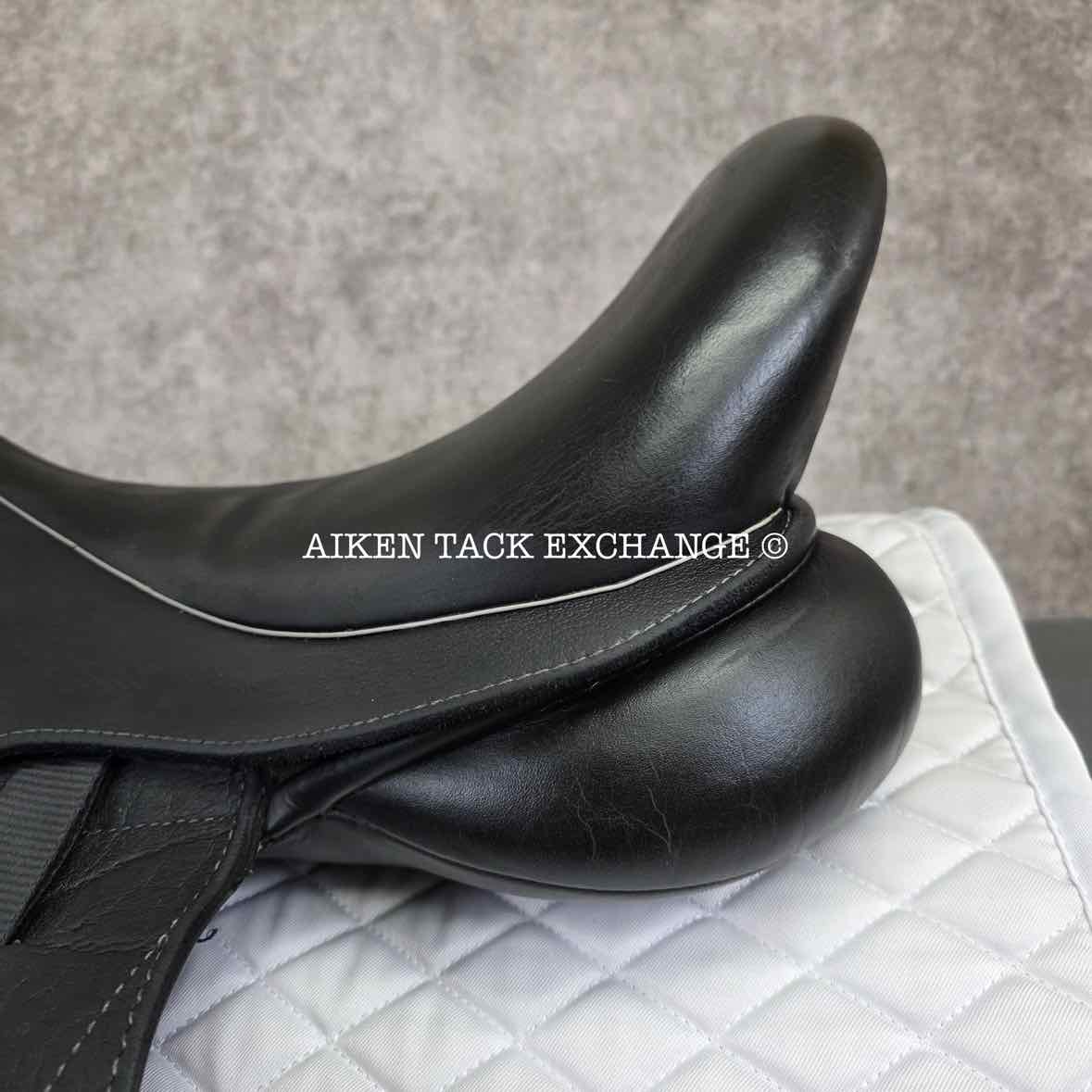 2012 Custom Saddlery Icon Star Monoflap Dressage Saddle, 17.5" Seat, Adjustable Tree, Wool Flocked Panels