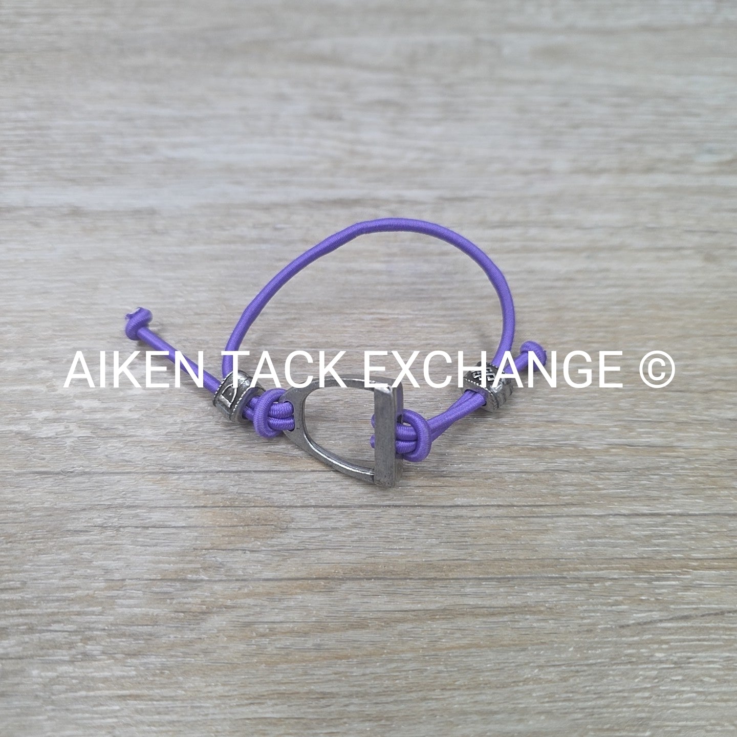 Purple Stirrup Bungee Bracelet