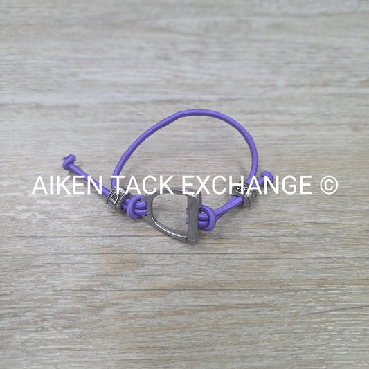 Purple Stirrup Bungee Bracelet