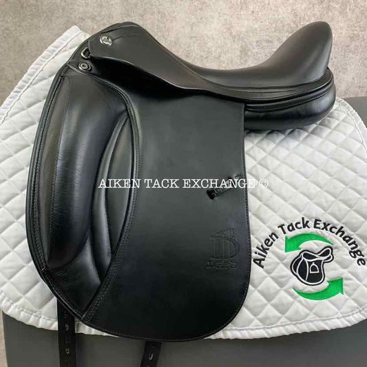 2019 Prestige X-D1D K Zero Monoflap Dressage Saddle, 17" Seat, Medium Tree, Wool Flocked Panels
