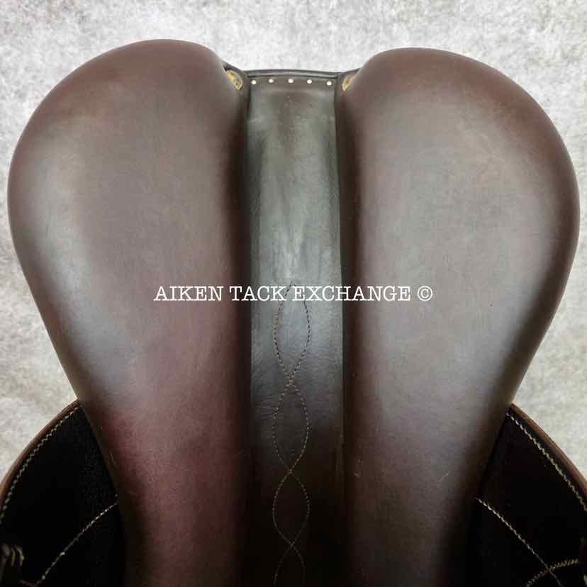2018 Antares Contact Monoflap Jump Saddle, 18" Seat, 3AA Flap, Medium Wide Tree, Foam Panels, Full Buffalo Leather